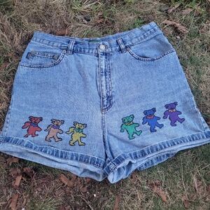 Grateful dead cut-off shorts
